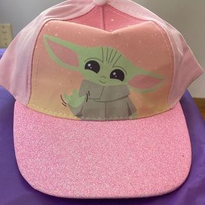 Children’s Grogu pink baseball cap. Never been worn, tags included.